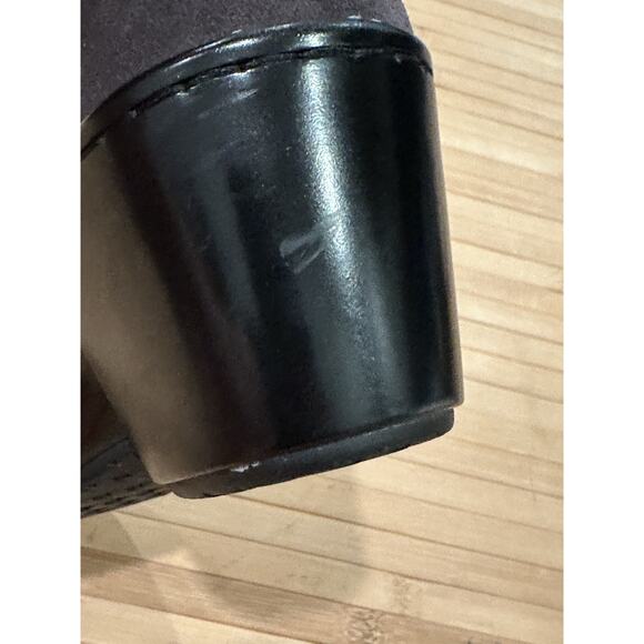 Women's Ariat Kickback Leather Clogs/ Suede Heel Cup Boho Black Size 8B - Picture 14 of 15